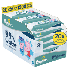 Pampers 99% Water Peppa Pig Billendoekjes 20x60 Stuks