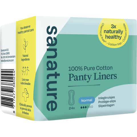 Sanature 100% Katoenen Inlegkruisjes Normaal Zakje 24 stuks