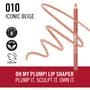 Rimmel London Oh My Plump! Lip Liner - Nude - 010 Iconic Beige