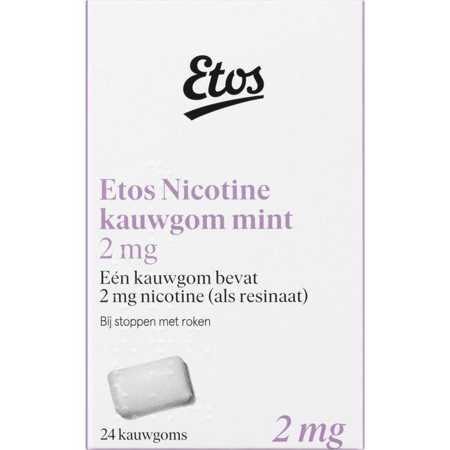 Etos Nicotine Kauwgom Mint 2 mg
