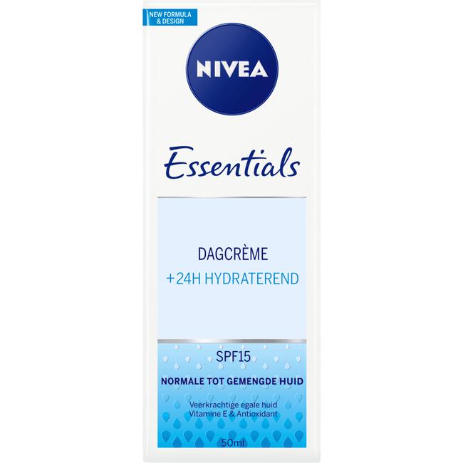 NIVEA Essentials +24h Hydraterende Dagcrème SPF15 50 ML