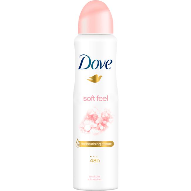 Herhaald thee Microbe Dove Soft Feel Anti-Transpirant Deodorant Spray 150 ML 150 ML | Etos