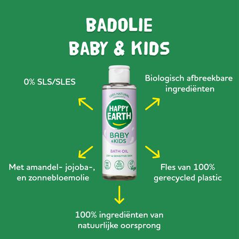 Happy Earth 100% Natuurlijke Baby & Kids Bad Olie 150 ml