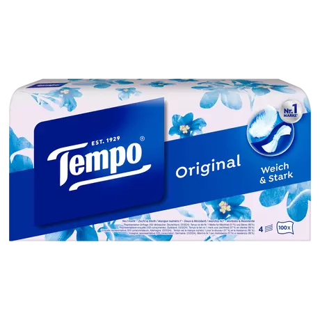 Tempo Original Box 4-Laags Zakdoekjes 100 stuks