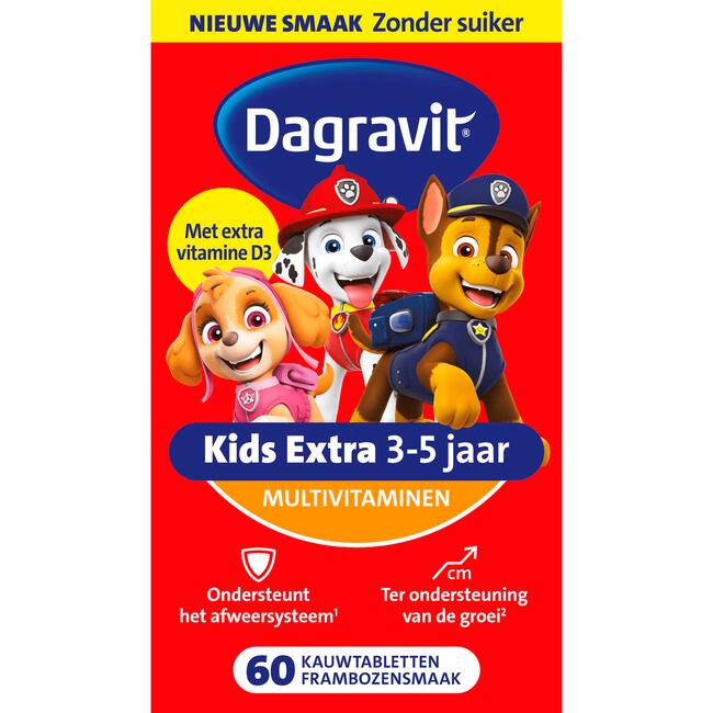 Dagravit Kids Multivitaminen Gummies Xtra 3-5 jaar 60 stuks