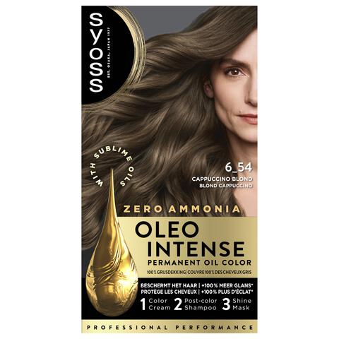 Syoss Oleo Intense Permanente Haarkleuring 6-54 Capuccino Blond