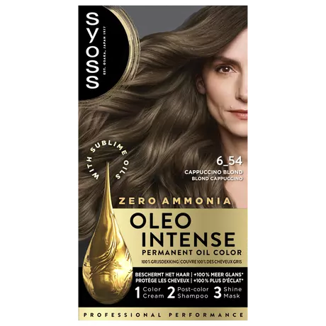 Syoss Oleo Intense Permanente Haarkleuring 6-54 Capuccino Blond