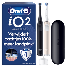 Oral-B iO 2 Zwart & Roze Duo Elektrische Tandenborstels
