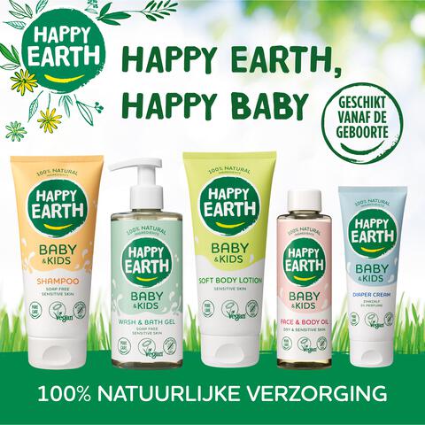 Happy Earth 100% Natuurlijke Baby & Kids Badolie 150 ML