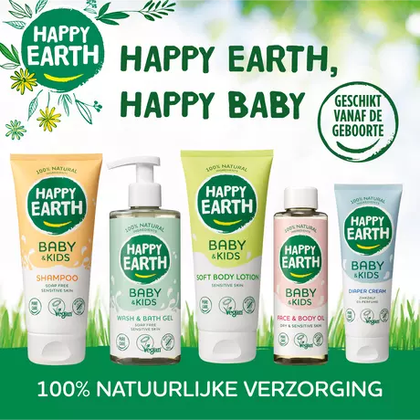 Happy Earth 100% Natuurlijke Baby & Kids Badolie 150 ML