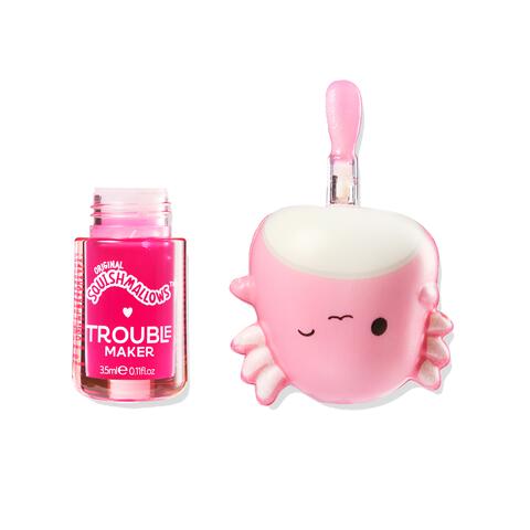 Trouble Maker X Squishmallows Archie The Axolotl Melt Down Lip Oil