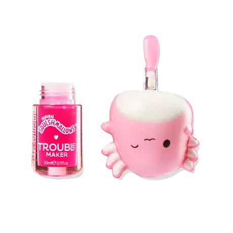 Trouble Maker X Squishmallows Archie The Axolotl Melt Down Lip Oil