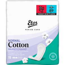 Etos Pure & Organic Maandverband Ultra Normal 15  stuks