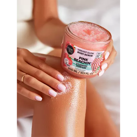 Organic Shop Pink Beachin B-Scrub Vibrant Glow Strawberry 300 ML