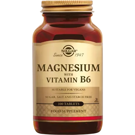 Solgar Magnesium Vitamine B6 Tabletten 100 stuks