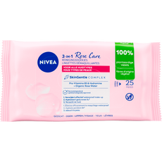 NIVEA Rose Care Reinigingsdoekjes 25 Stuks