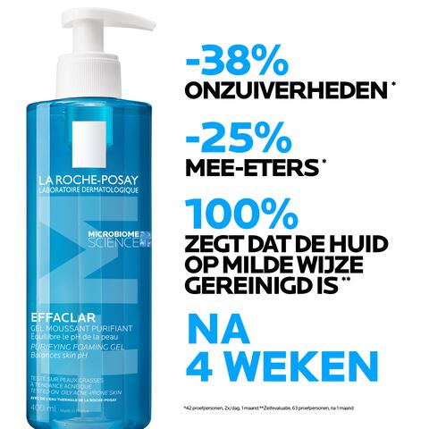 La Roche-Posay Effaclar Zuiverende Reinigingsgel +M Navulling 400 ML
