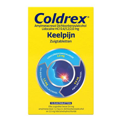 Coldrex Keelpastilles 12 Stuks