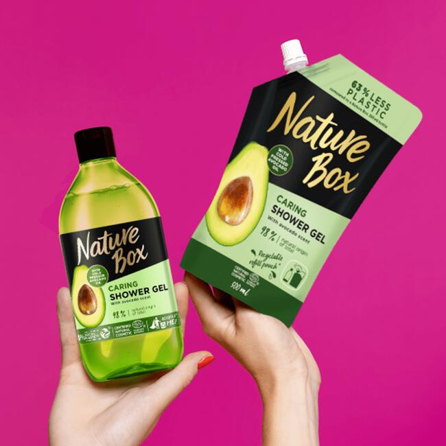 Nature Box Avocado Caring Douchegel Navulverpakking 500 ML