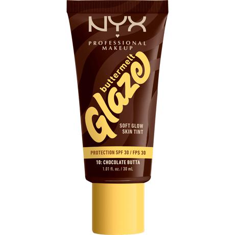 NYX Professional Makeup Buttermelt Glaze Skin Tint SPF 30 10 Chocolate Butta