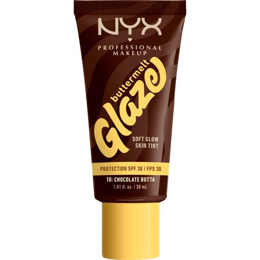 NYX Professional Makeup Buttermelt Glaze Skin Tint SPF30 10 Chocolate Butta