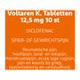 Voltaren K 12,5 MG Pijnstiller Filmomhulde Tabletten Diclofenac-Kalium 10 stuks