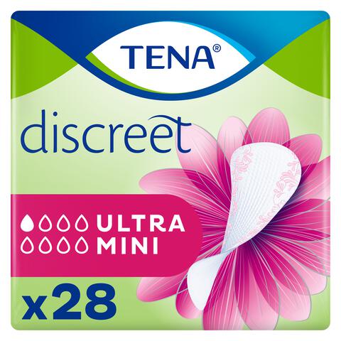 TENA Discreet Ultra Mini Incontinentie Inlegkruisjes 28 stuks