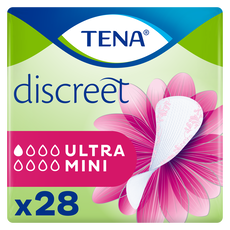 TENA Discreet Ultra Mini Incontinentie Inlegkruisjes 28 stuks