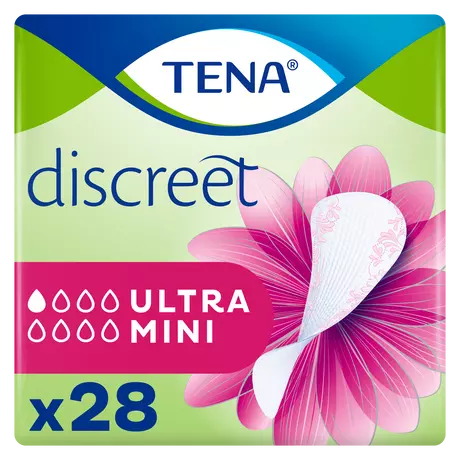 TENA Discreet Ultra Mini Incontinentie Inlegkruisjes 28 stuks