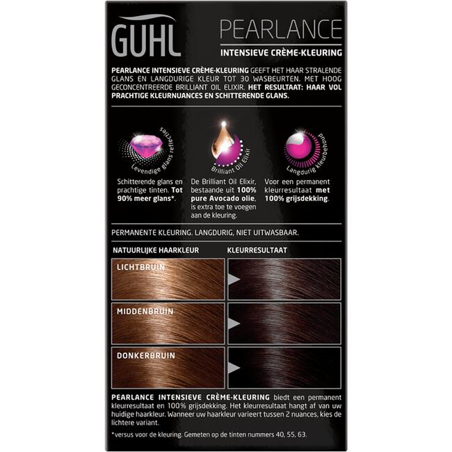 Guhl Pearlance Intensieve Crème-Haarkleuring 40 Middenbruin 2x50 ML