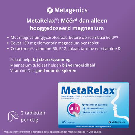 MetaRelax 45 tabletten