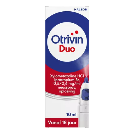 Otrivin Duo Xylometazoline HCl Ipratropium Br, 0,5/0,6 MG/ML Neusspray 10 ML
