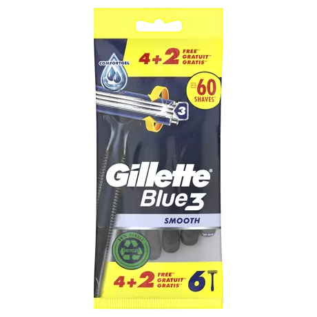 Gillette Blue3 Smooth Wegwerpmesjes 6 stuks
