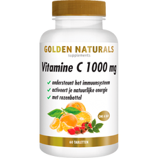 Golden Naturals Vitamine C 1000 mg met Rozenbottel Tabletten 60 stuks