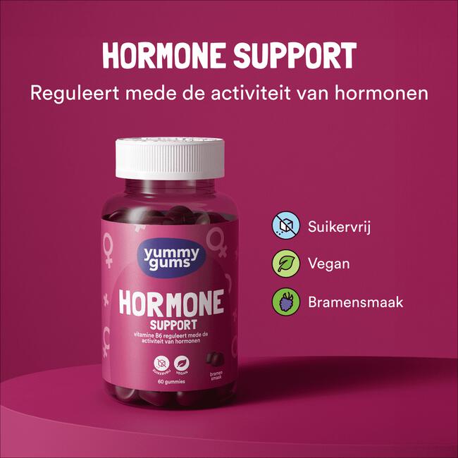 Yummygums Hormone Support gummies - suikervrij - 60 stuks