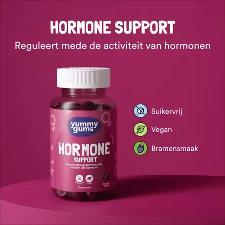 Yummygums Hormone Support Suikervrij Gummies 60 stuks