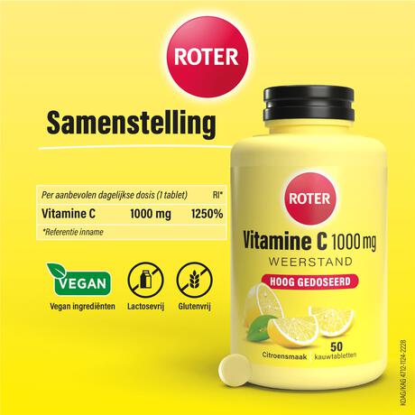 Roter Vitamine C 1000 mg citroen 50 tabletten