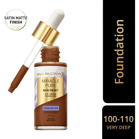 Max Factor Miracle Pure Serum Foundation 100-110 Very Deep 30 ML