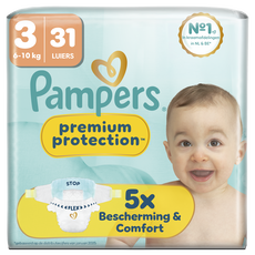 Pampers Premium Protection Luiers Maat 3 6-10 kg 31 stuks