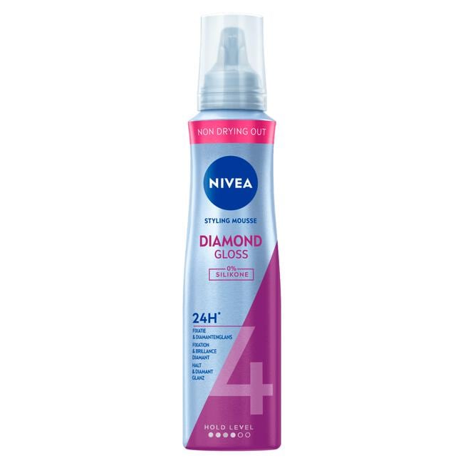 NIVEA Diamond Gloss Care Styling Mousse Extra Sterk 150 ML