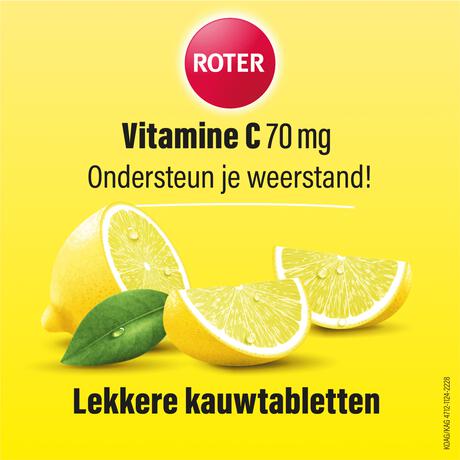 Roter Vitamine C 70 mg citroen 200 kauwtabletten