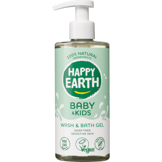 Happy Earth Zeepvrije Was & Badgel Baby & Kids 300 ml