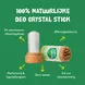 Happy Earth 100% Natuurlijke Unscented Crystal Deodorant 90 gram