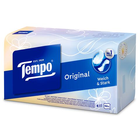 Tempo Original Box 4-Laags Zakdoekjes 100 stuks