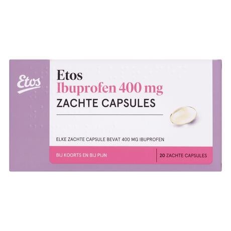 Etos Ibuprofen 400 mg Liquid Caps 20 st