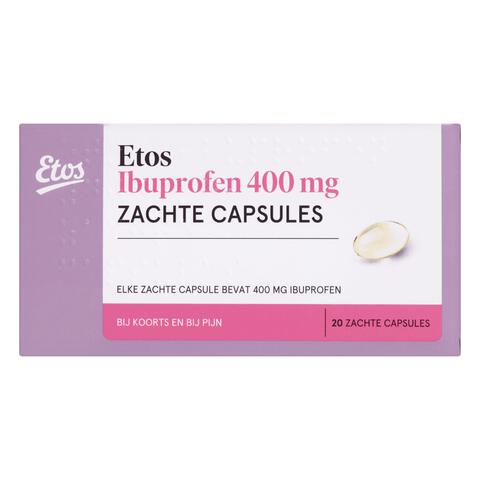 Etos Ibuprofen 400 mg Liquid Caps 20 st