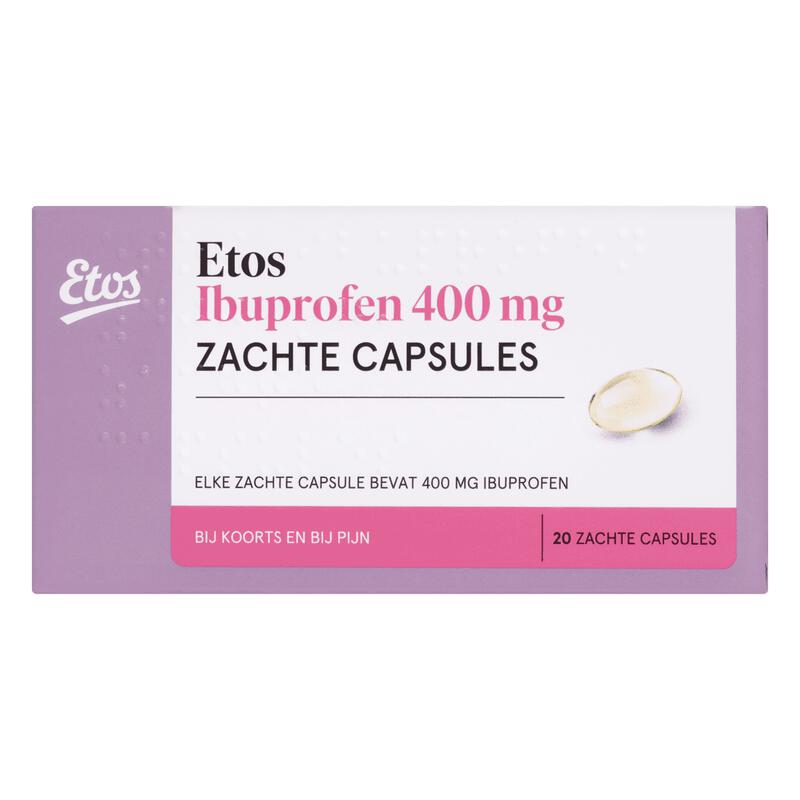 Etos Ibuprofen 400 MG Liquid Capsules 20 stuks