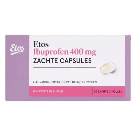 Etos Ibuprofen 400 MG Liquid Capsules 20 stuks