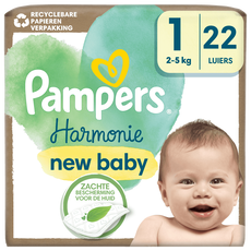 Pampers Harmonie Luiers Maat 1 2-5 KG 22 stuks