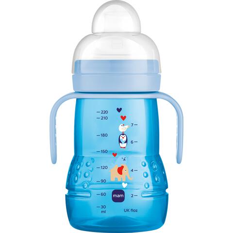 MAM Trainer+ Oefenbeker 4+ Maanden Blauw 220 ML